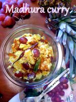 madhura curry / pineapple-grapes-sweet-pachadi.Kerala Sadhya recipes