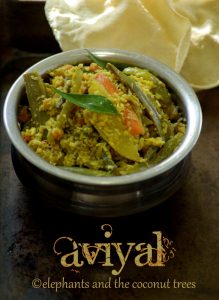 Aviyal / Avial / Kerala style Aviyal / Sadhya special Aviyal