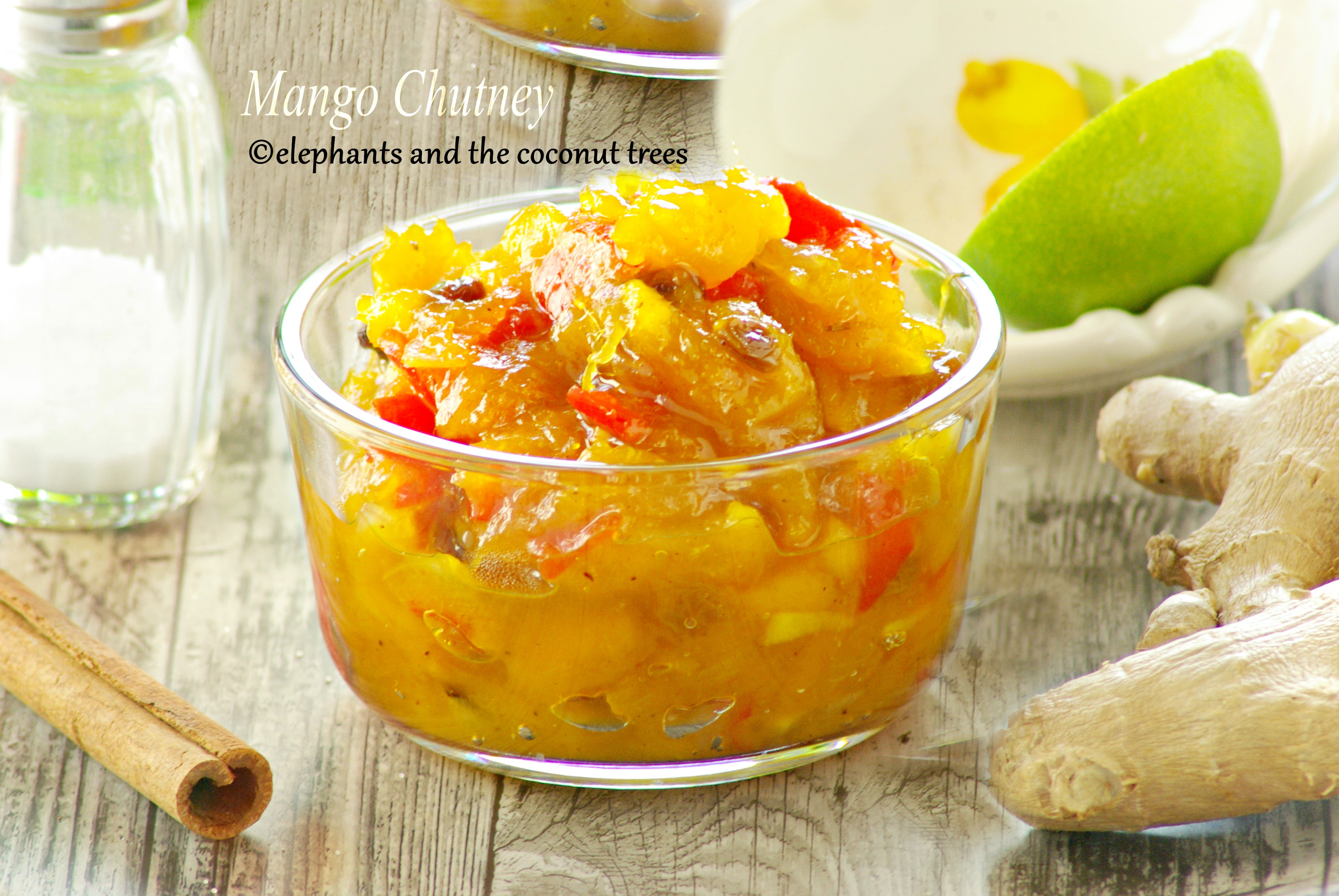 Mango chutney, sweet condiment with a hint of savory and spice