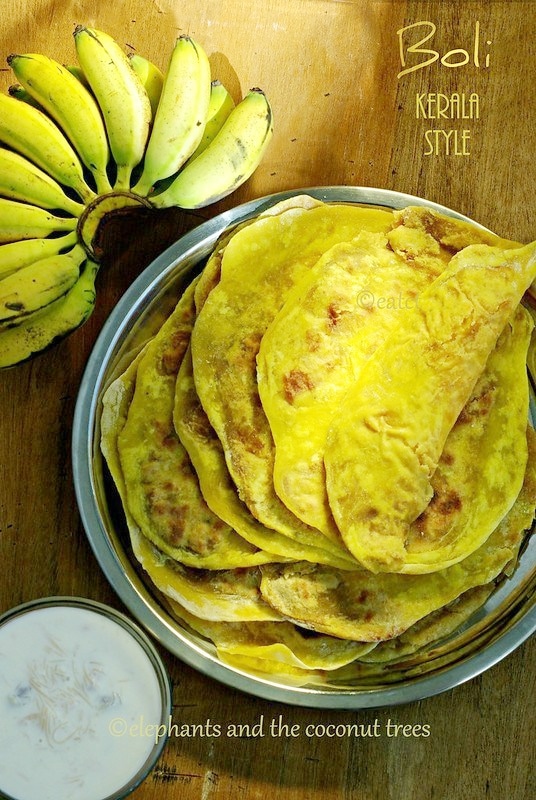 Boli Kerala Style / Puran poli / Kerala sadya recipe,Easy Diwali sweets