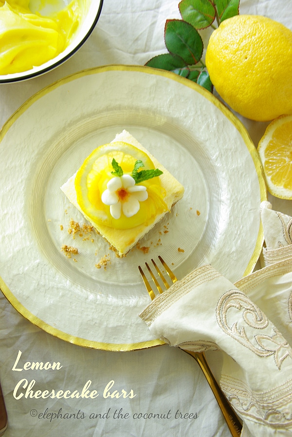 lemon cheesecake bars