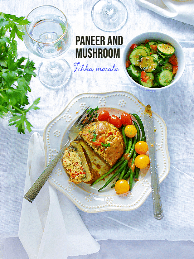 Paneer and Mushroom Tikka masala (Easy recipe )