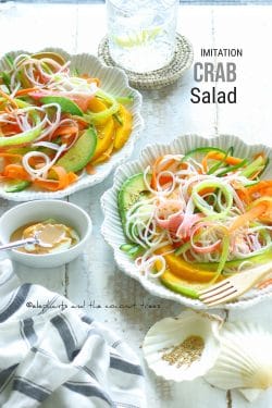 Kani salad with mango and avocado