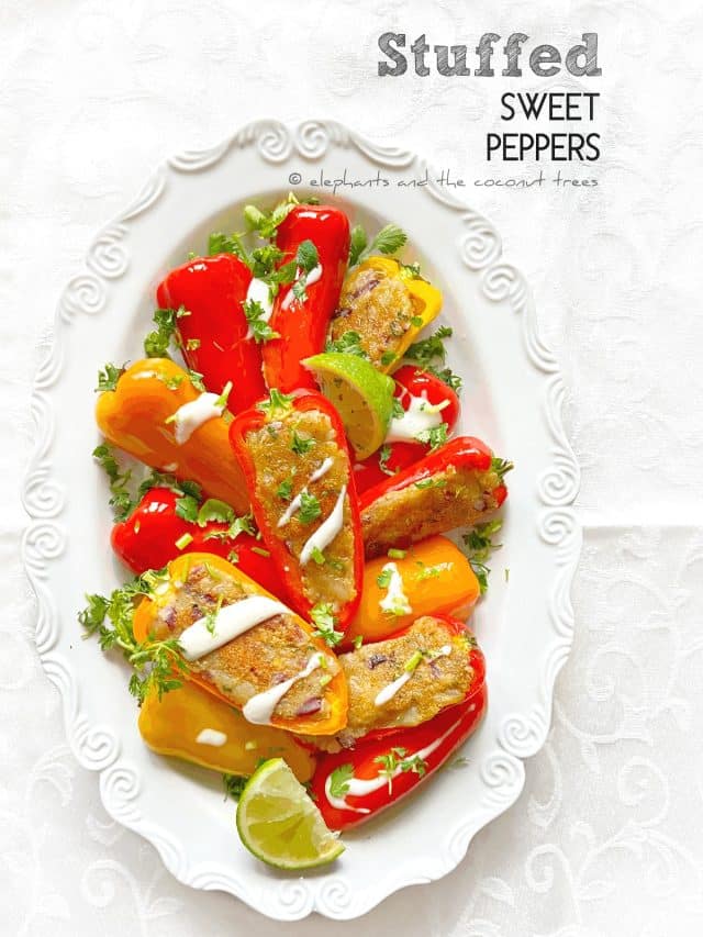Stuffed sweet peppers | Diwali appetizer